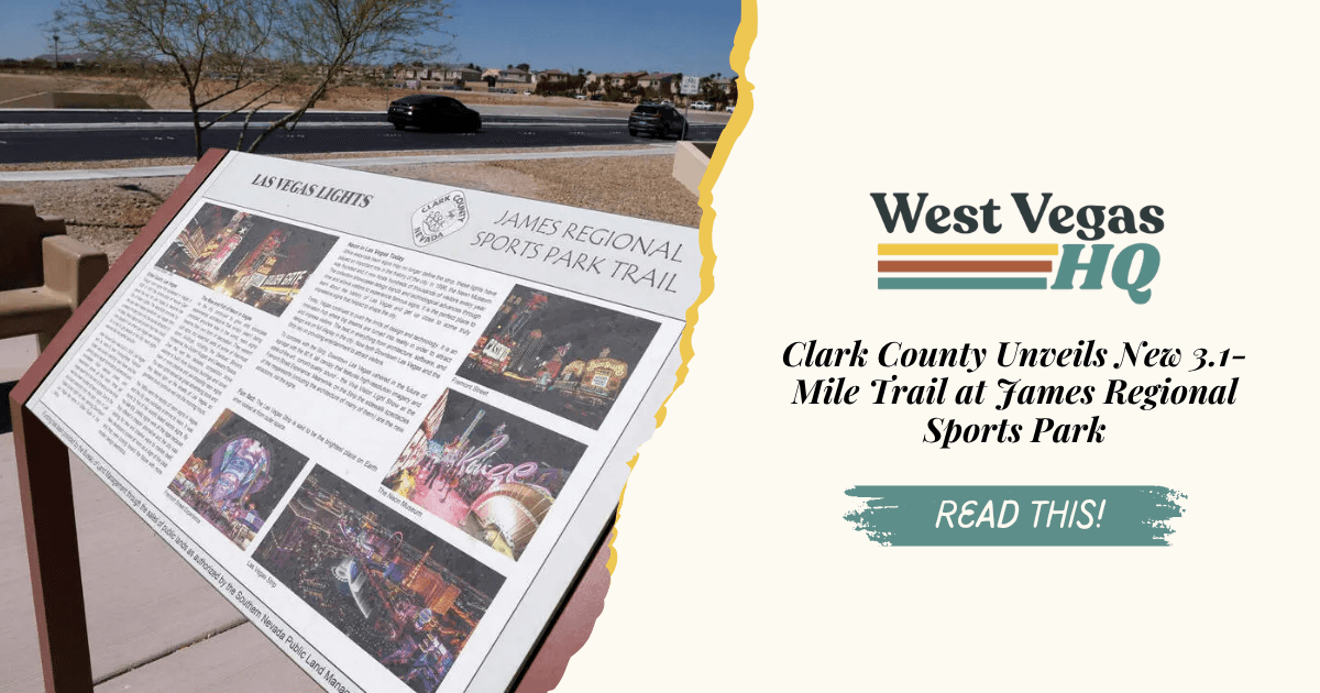 Clark County Unveils New 3.1-Mile Trail at James Regional Sports Park