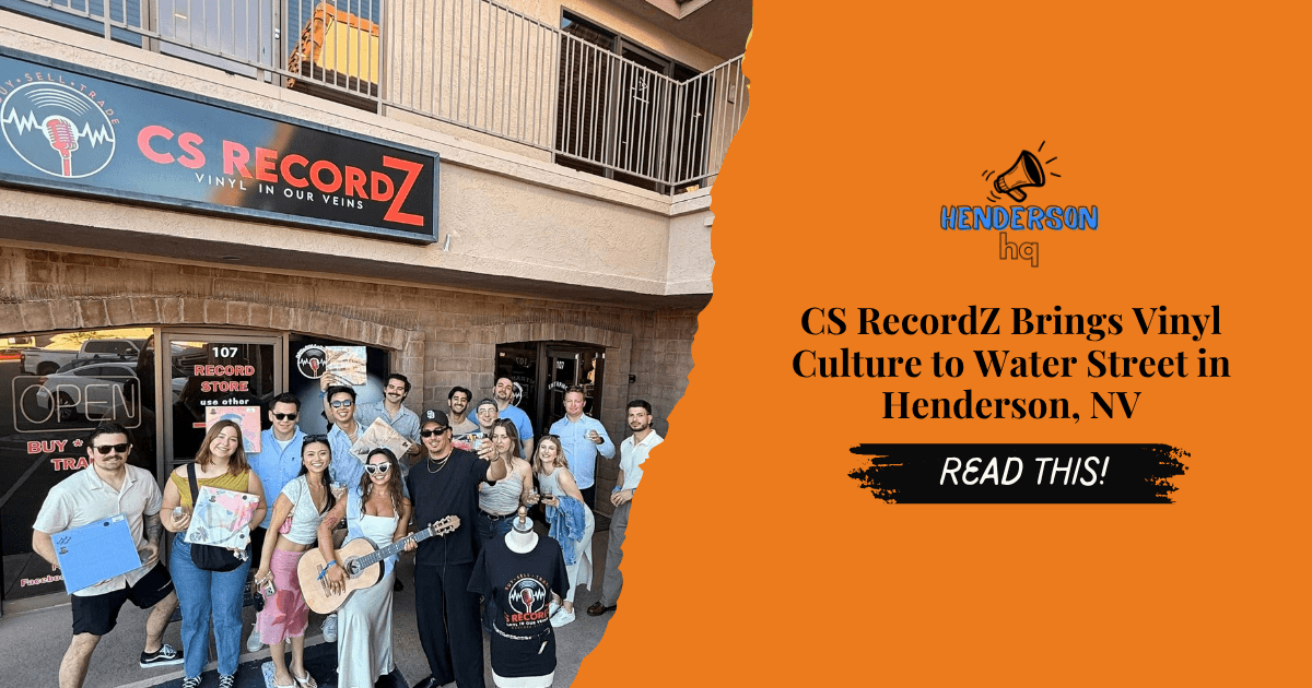 CS RecordZ Brings Vinyl Culture to Water Street in Henderson, NV