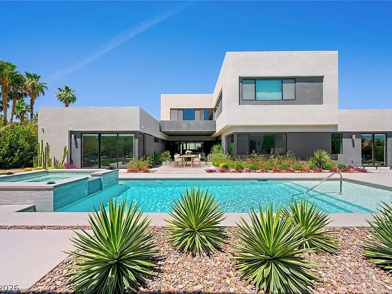Las Vegas Luxury Home for Sale: 7389 Olive Creek Ct Showcases Modern Blue Heron Design in Prado