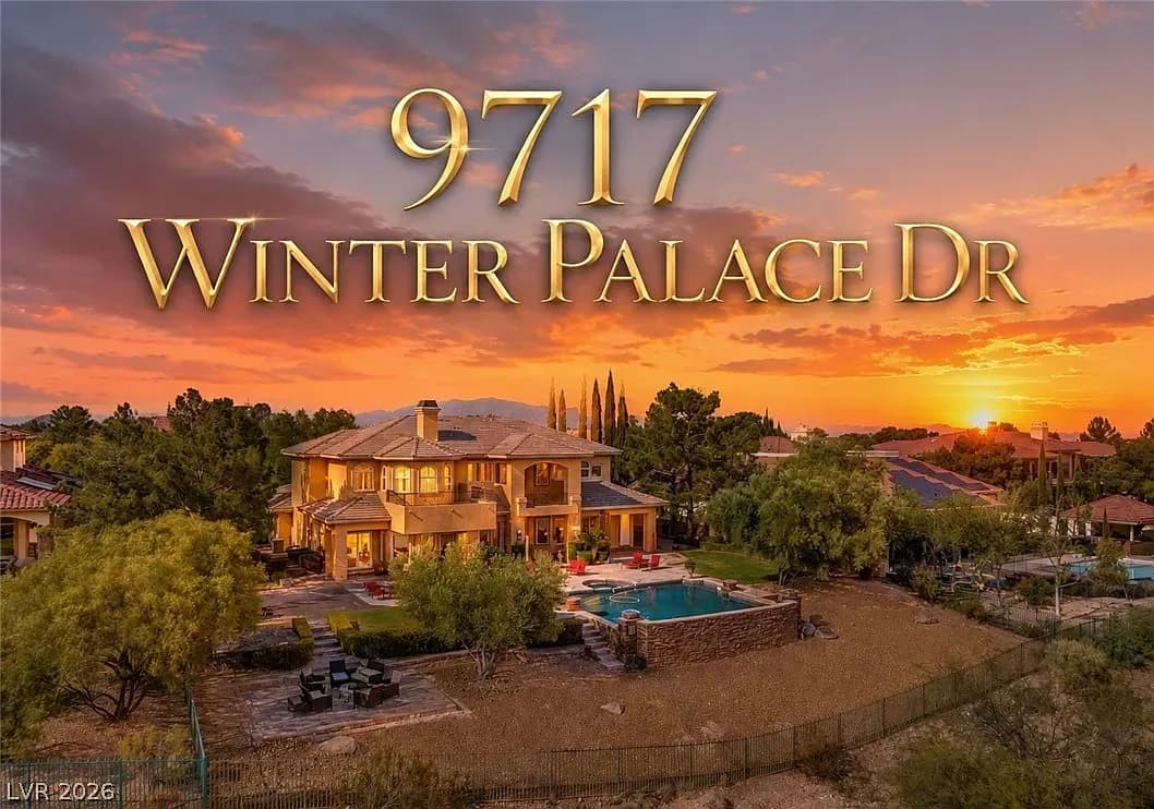 Las Vegas Luxury Home for Sale: 9717 Winter Palace Dr Offers Guard-Gated Estate Living in Queensridge