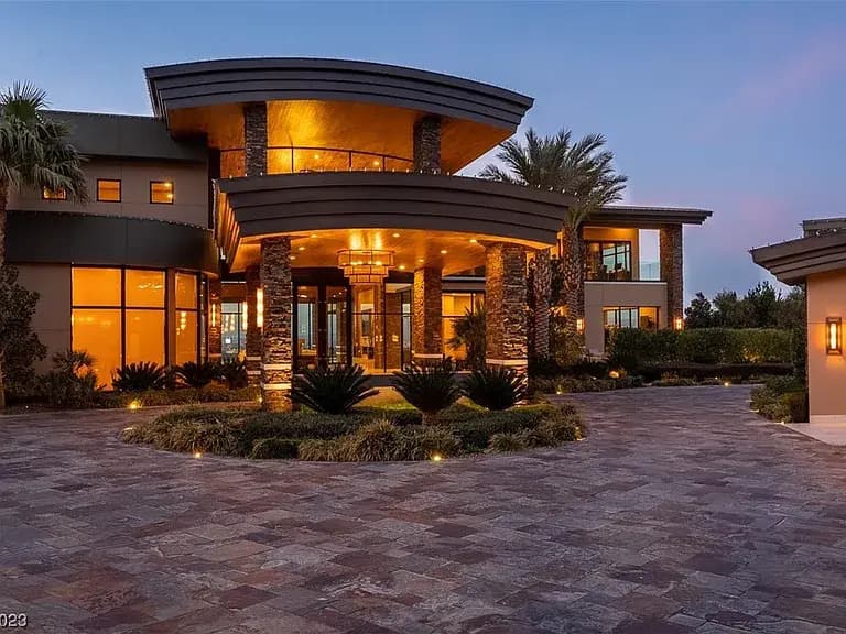 Sky-High Luxury on Dragon Ridge: Strip Views, 17,900 Sq Ft of Pure Wow