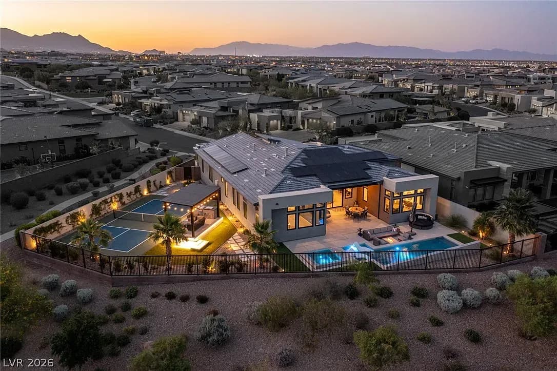 Summerlin Luxury Home for Sale: 10843 White Clay Dr Offers Mesa Ridge Living With Space, Privacy, and a Pickleball Court