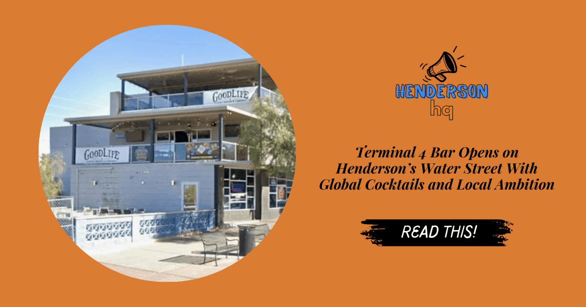 Terminal 4 Bar Opens on Henderson’s Water Street With Global Cocktails and Local Ambition