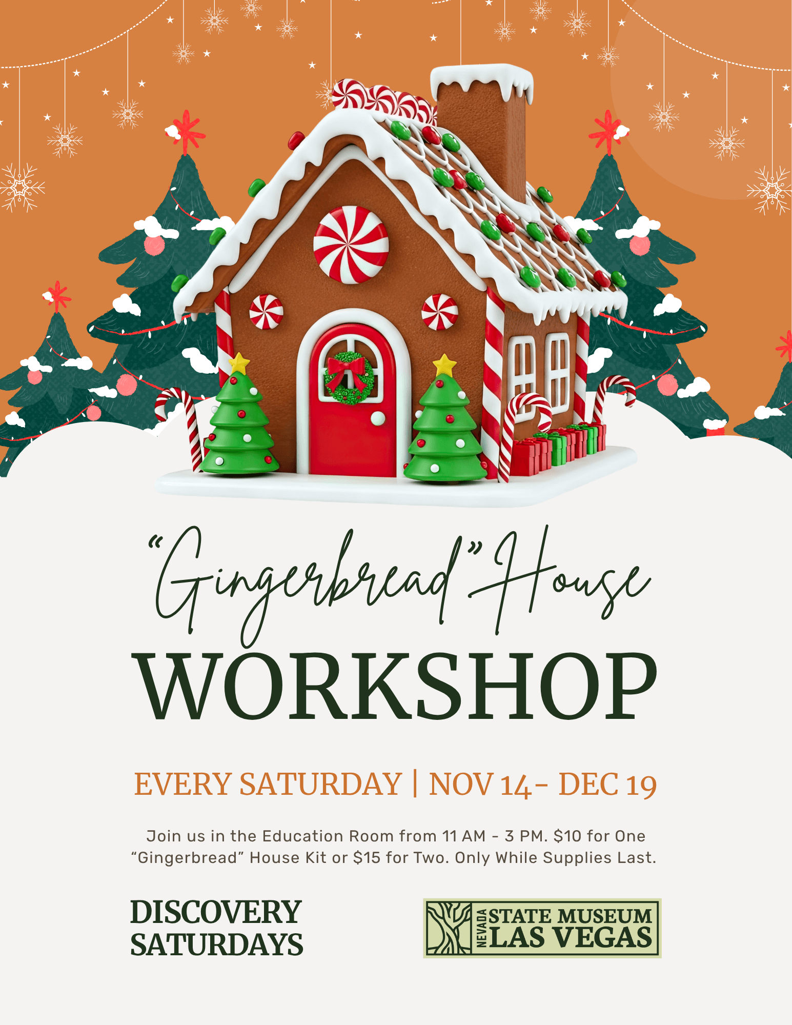 Discovery Saturday: “Gingerbread” House Workshop